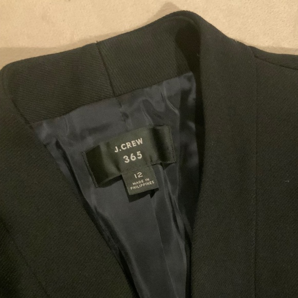 JCrew Black 12 365 Blazer in Stretch Twill Quality Minimalist Normcore Classic - Picture 2 of 6
